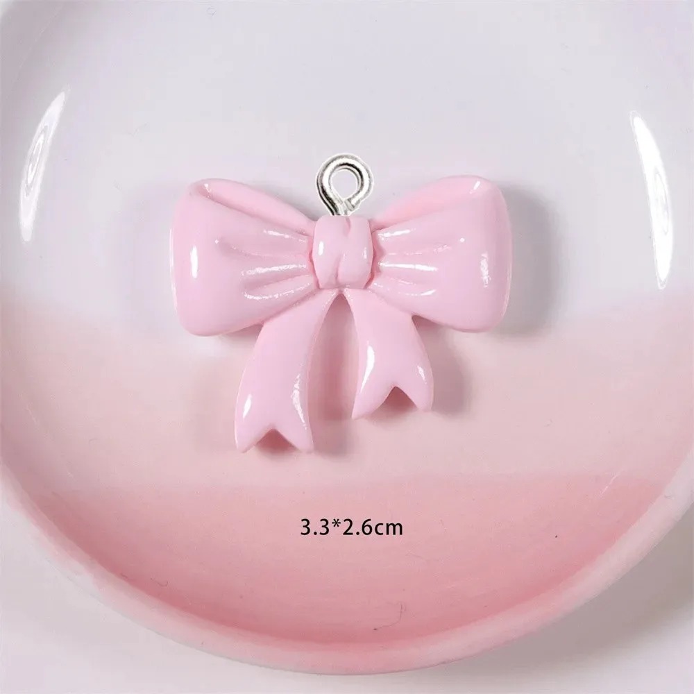 Resin Craft Projects - 10 조각 캔디 컬러 보우 수지