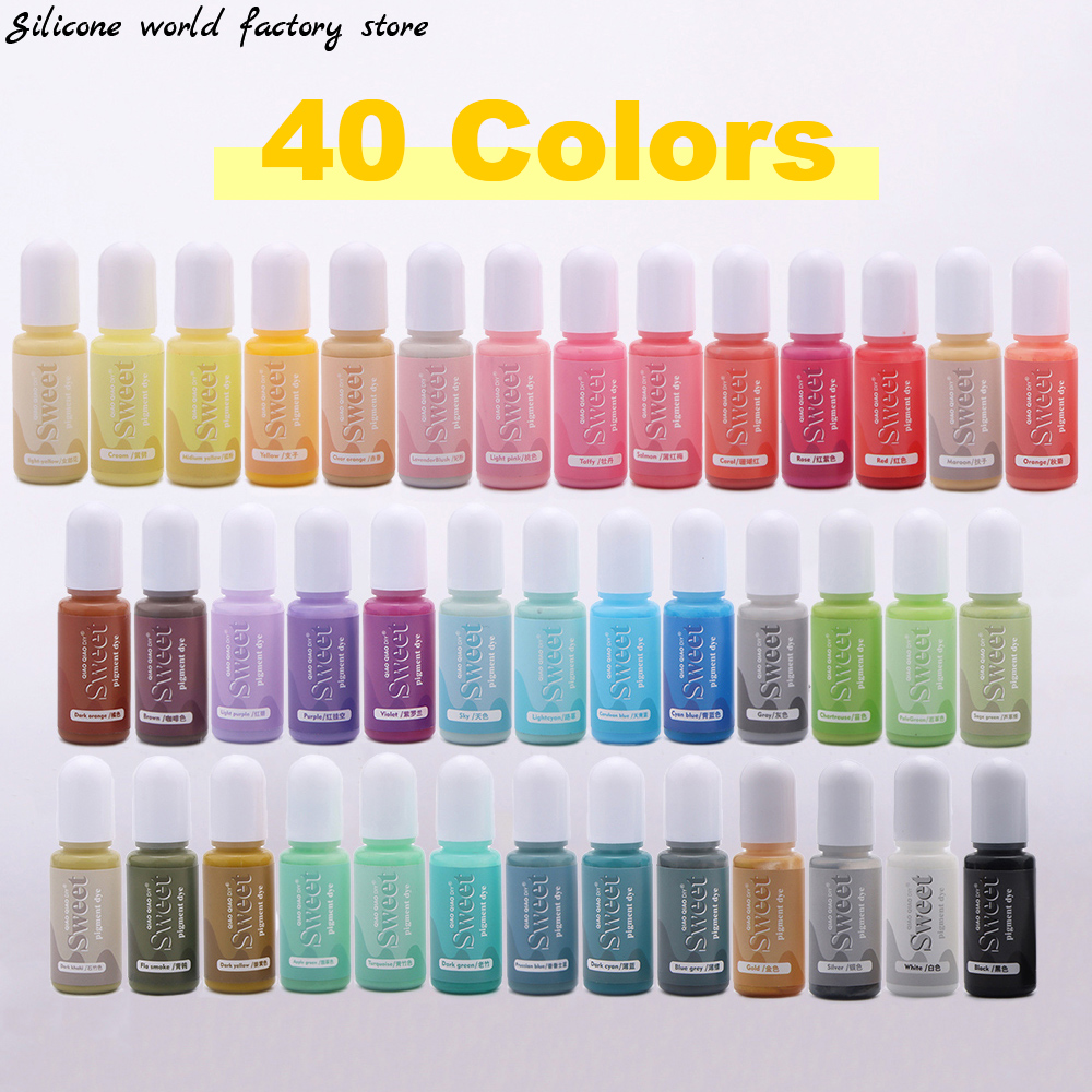 Resin Dye Alcohol - 실리콘 월드 10ML 솔리드 컬러 레진
