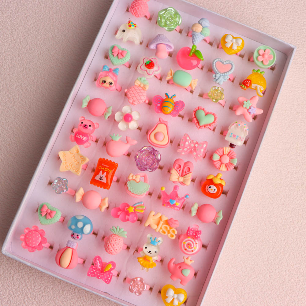 Flower Preservation Resin - 10/20/30/50/100개/세트 패션 만화 귀여운 꽃 과일
