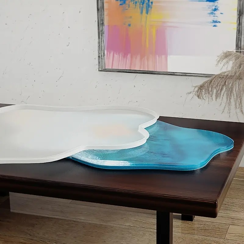 Resin Ocean Wave Mold - 대형 61cm 불규칙 트레이 에폭시 레진
