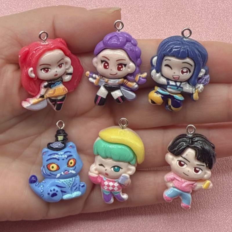 Resin Craft Projects - 10개 레진 만화 펜던트, DIY 쥬얼리
