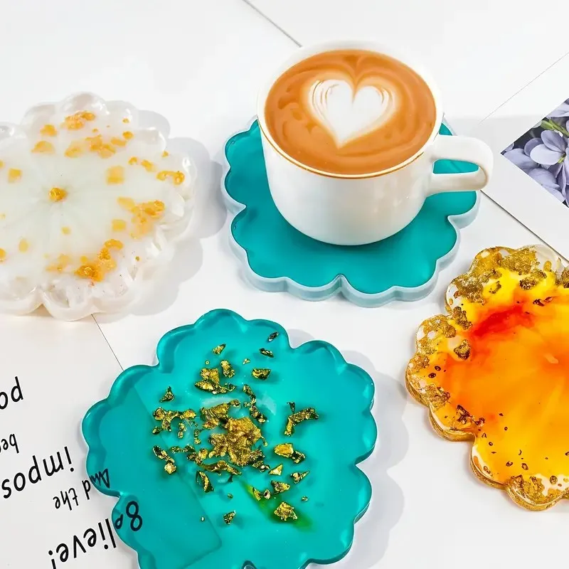 Geode Mold Silicone - DIY 사쿠라 모양 실리콘 레진 몰드,