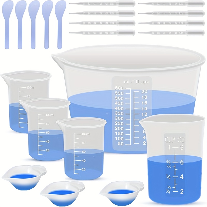 Mixing Cup Silicone - 실리콘 레진 혼합용 계량컵, 레진 재료용,