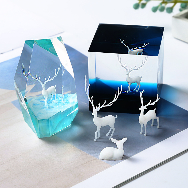 Resin Ocean Wave Mold - SNASAN 6 조각 3D 마이크로 백조