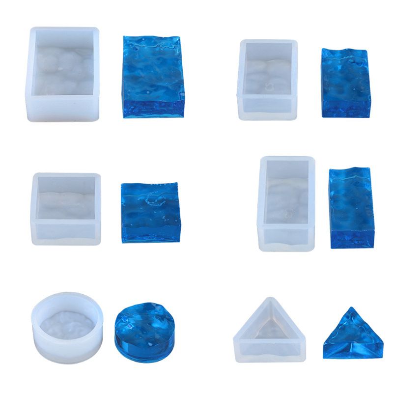 Resin Ocean Wave Mold - 4개의 바다 물결 레진 몰드 세트,