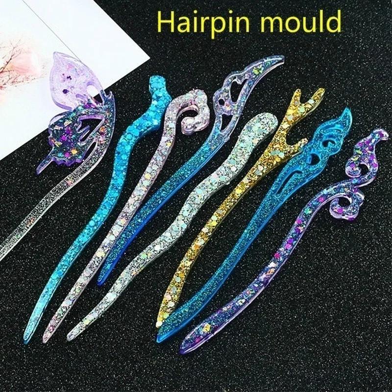 Resin Craft Projects - 새로운 투명 머리핀 실리콘 특수 금형