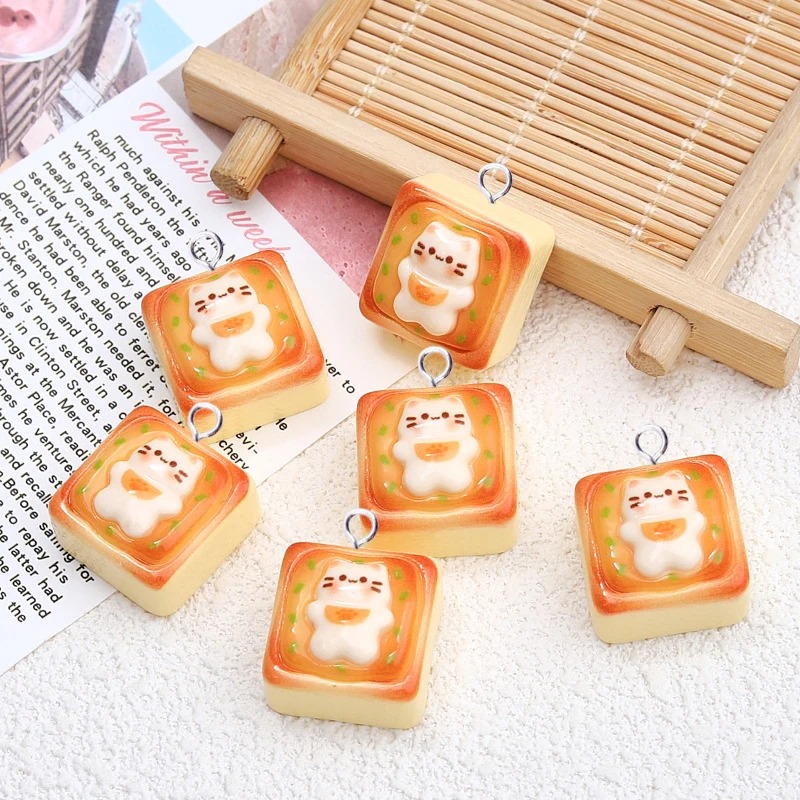 Resin Craft Projects - 10개 귀여운 고양이 토스트 빵 레진