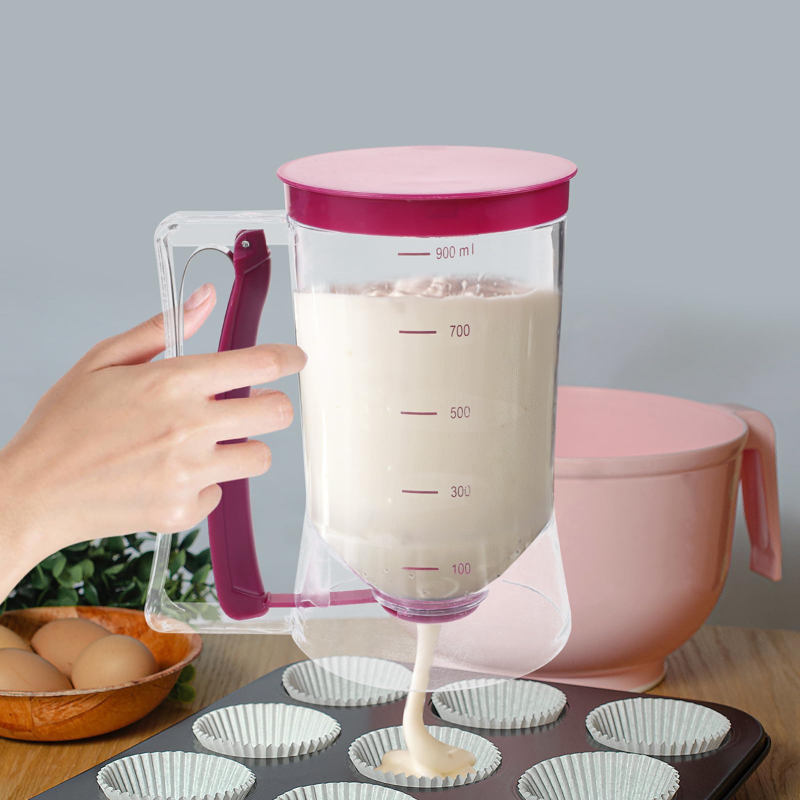 Mixing Cup Silicone - 900ml 배터 디스펜서 컵케이크 팬케이크 배터