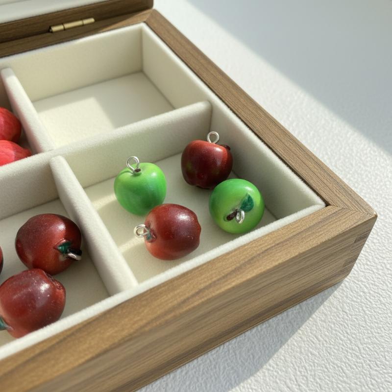 Resin Craft Workshop - 3D 시뮬레이션 과일 비즈 14x15MM 5개