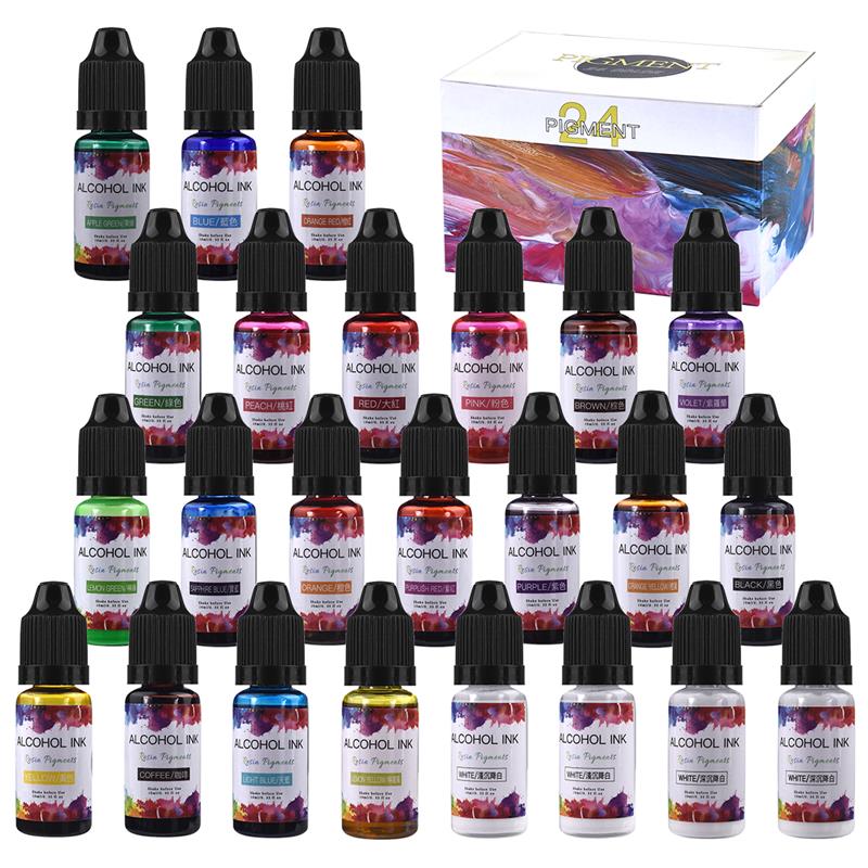 Resin Dye Alcohol - 에폭시 수지 안료 키트 아트 잉크,