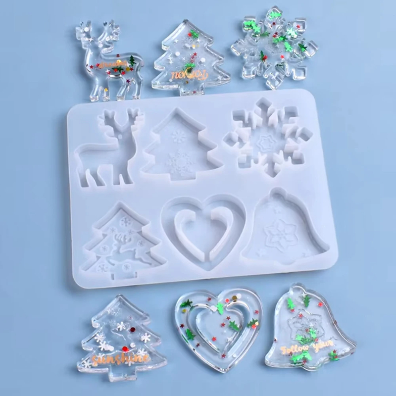 Resin Jewelry Kit - 크리스마스 몰드 DIY 레진 크리스탈 에폭시