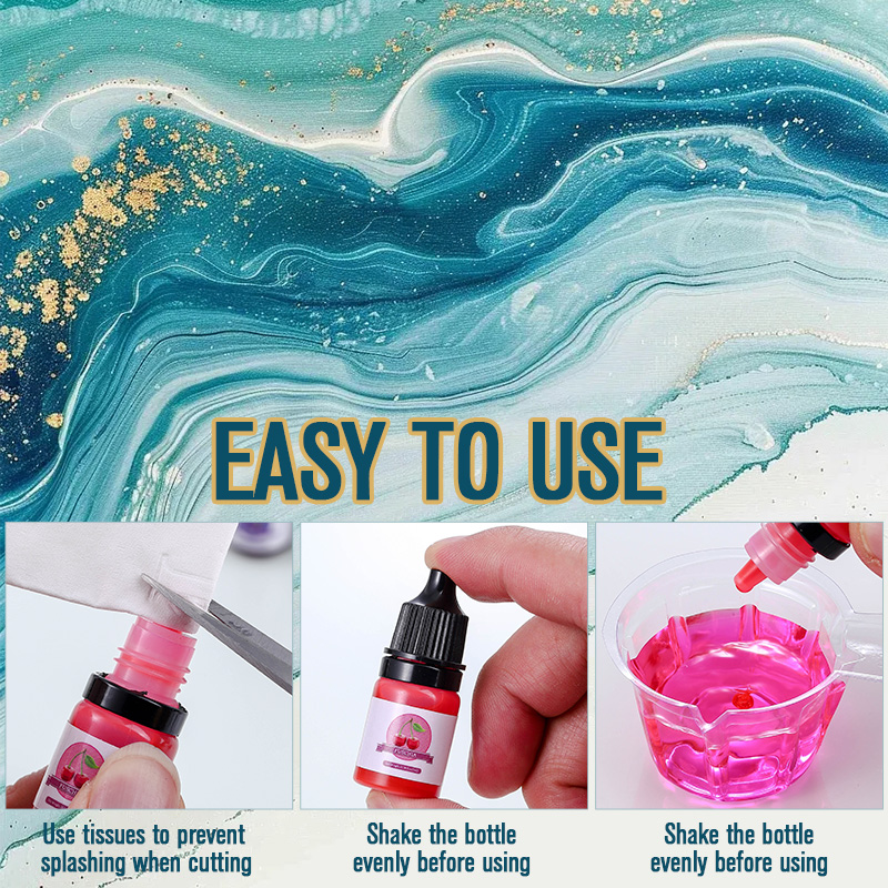 에폭시 수지 색소 24가지 생생한 색상 액체 에폭시 색 - Resin Jewelry Kit 리뷰 및 가격