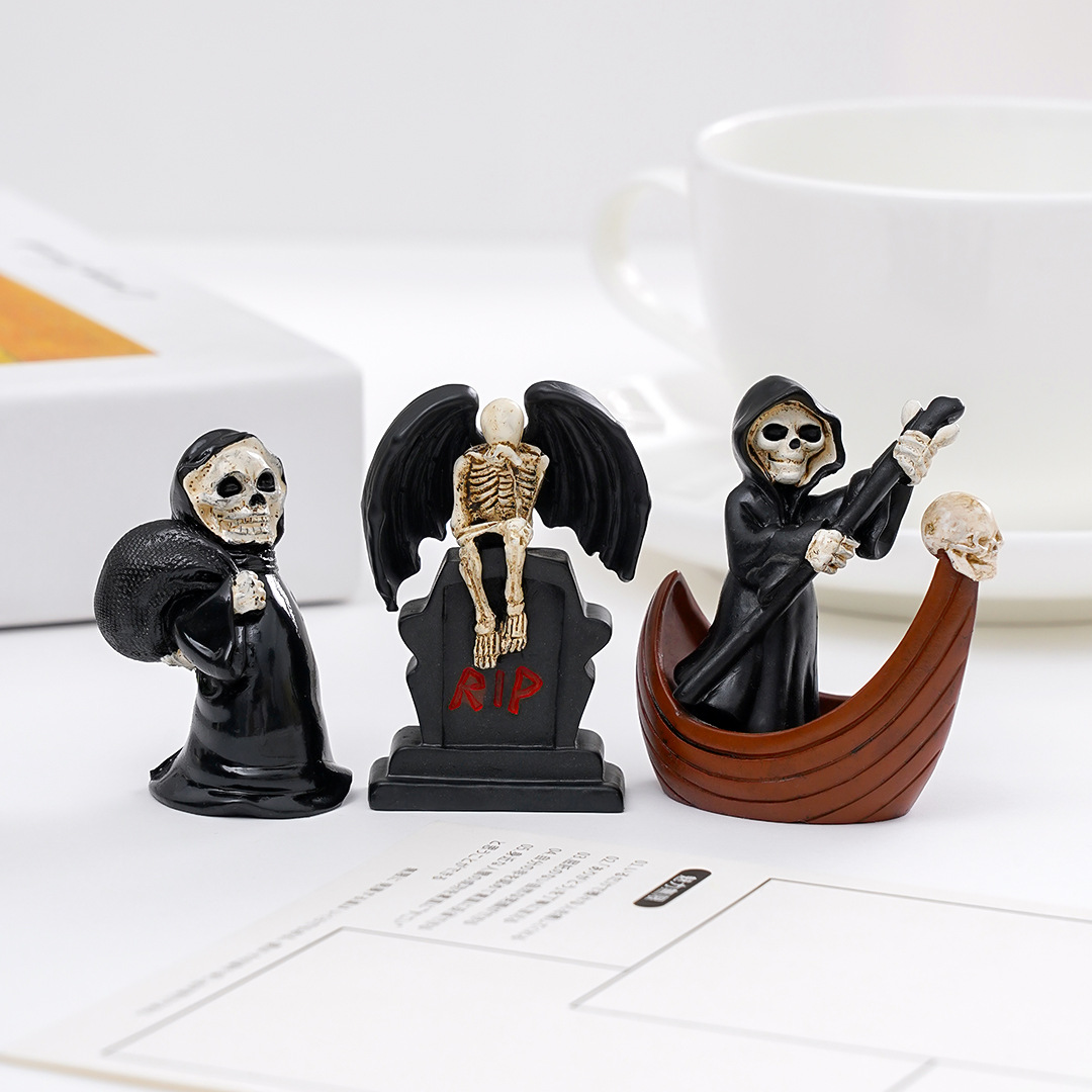 할로윈 무시무시한 집 장식품 미니어처 레진 해골 천사  - Resin Crafts 리뷰 및 가격