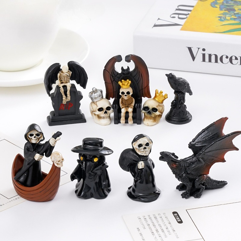 할로윈 무시무시한 집 장식품 미니어처 레진 해골 천사  - Resin Crafts 리뷰 및 가격