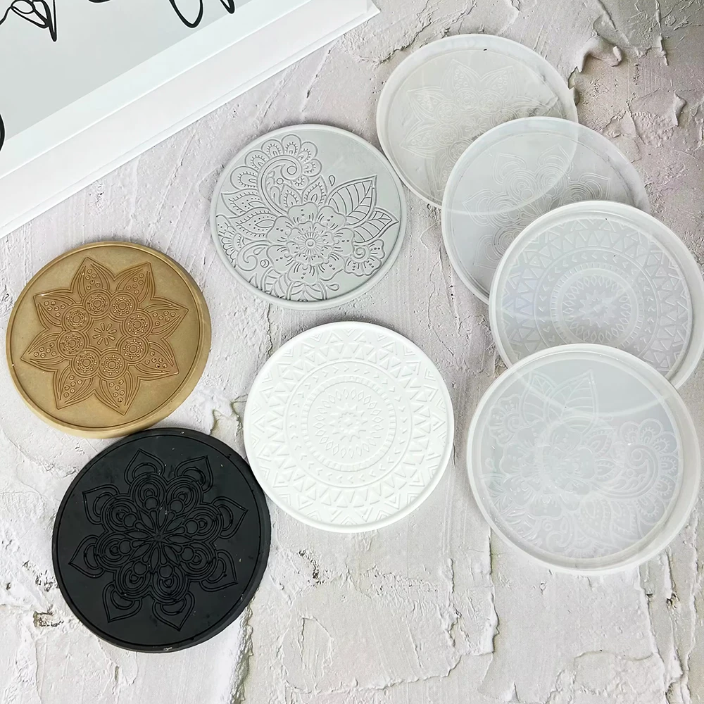 만다라 라운드 코스터 수지 실리콘 몰드, 커피 코스터  - Coaster Mold Round 리뷰 및 가격