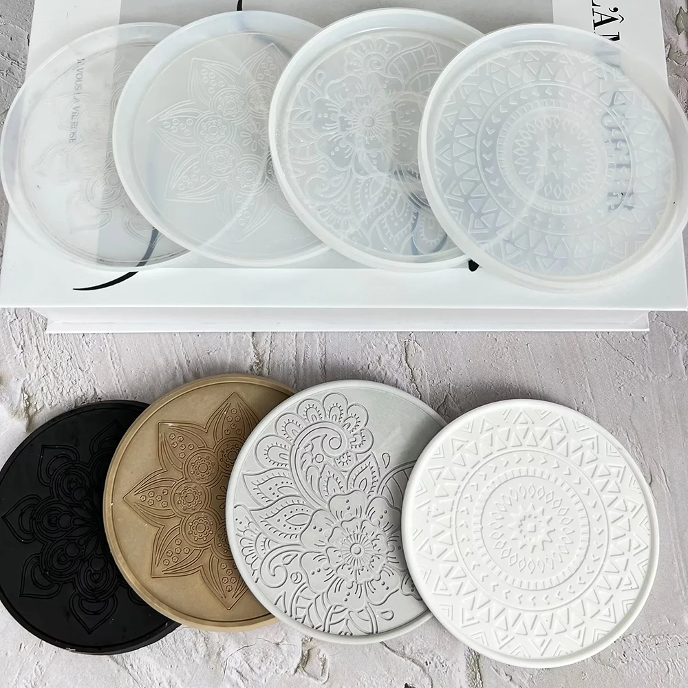 만다라 라운드 코스터 수지 실리콘 몰드, 커피 코스터  - Coaster Mold Round 리뷰 및 가격