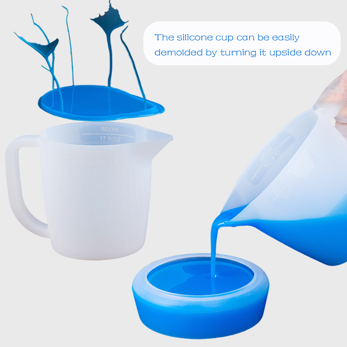 500ml 실리콘 계량컵 (손잡이 포함) DIY 에폭시 - Mixing Cup Silicone 리뷰 및 가격