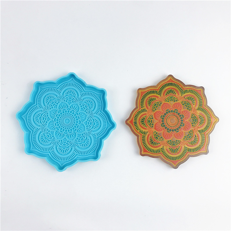 만다라 코스터 실리콘 몰드 라운드 트레이 컵 매트 에폭 - Coaster Mold Round 리뷰 및 가격