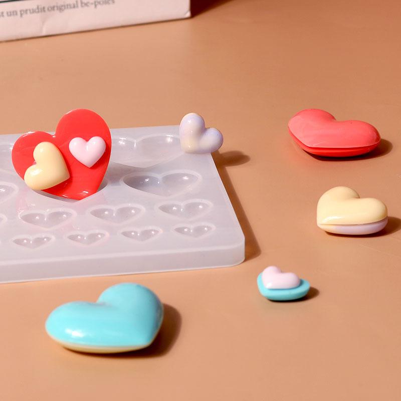 실리콘 몰드 하트 모양 펜던트 3 사이즈 케이스 수지  - Resin Craft Workshop 리뷰 및 가격