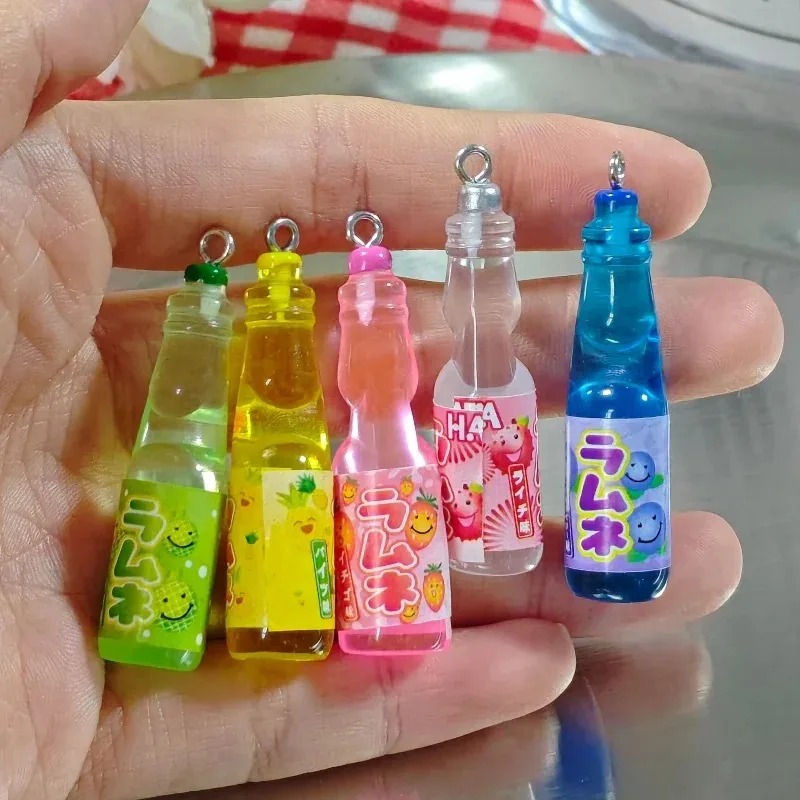 10Pcs 작은 소다병 레진 참 장식품 귀여운 음료병  - Resin Craft Projects 리뷰 및 가격
