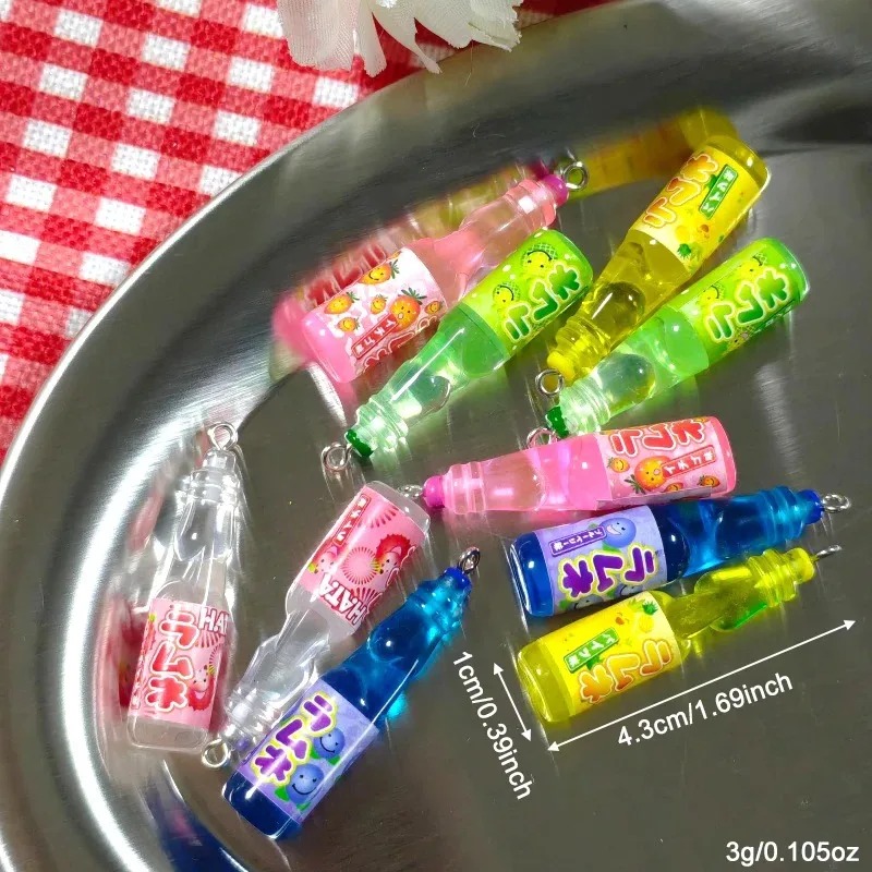 10Pcs 작은 소다병 레진 참 장식품 귀여운 음료병  - Resin Craft Projects 리뷰 및 가격