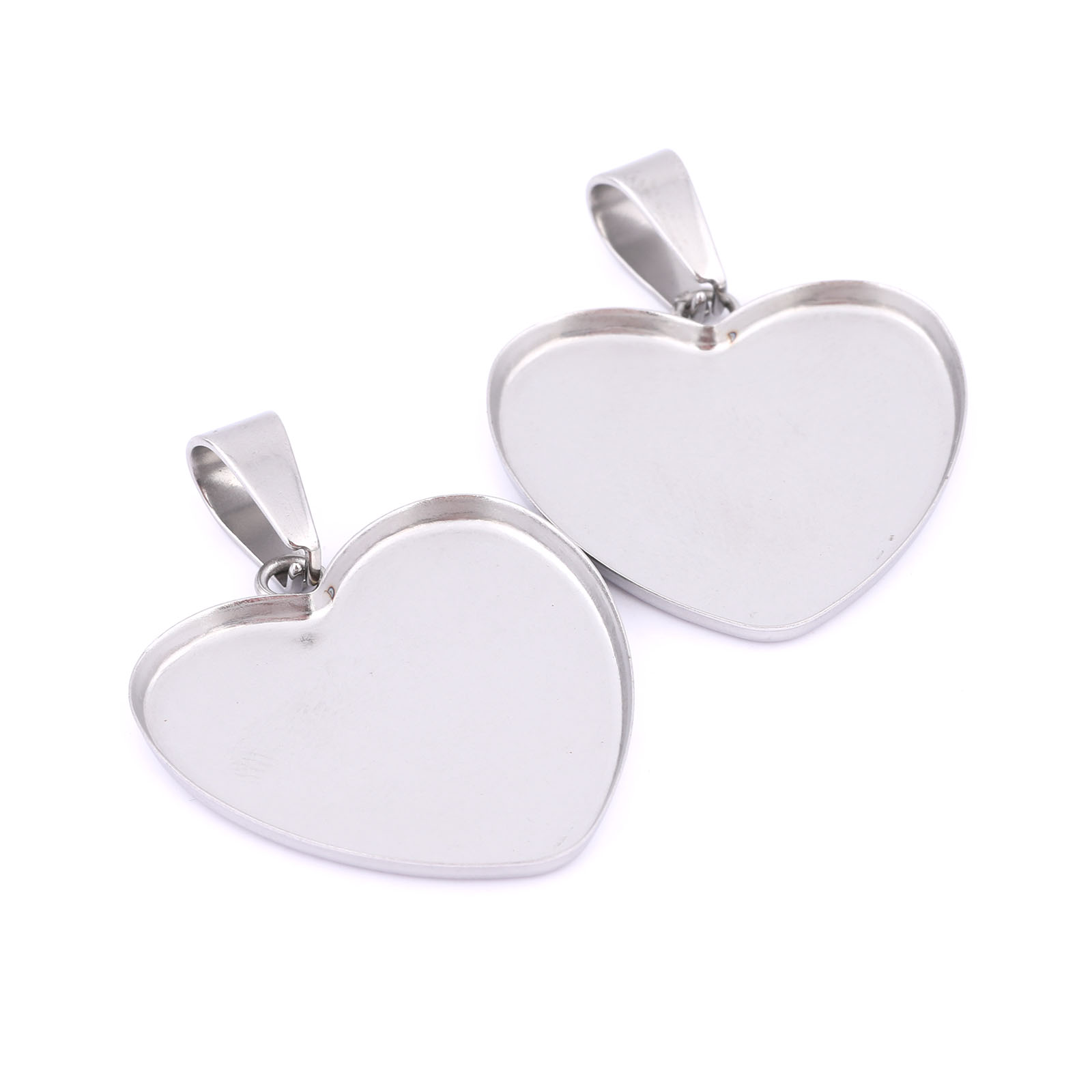 보석 제작용 스테인리스 스틸 금도금 블랙 하트 카보숑  - Bezels Set Pendant 리뷰 및 가격