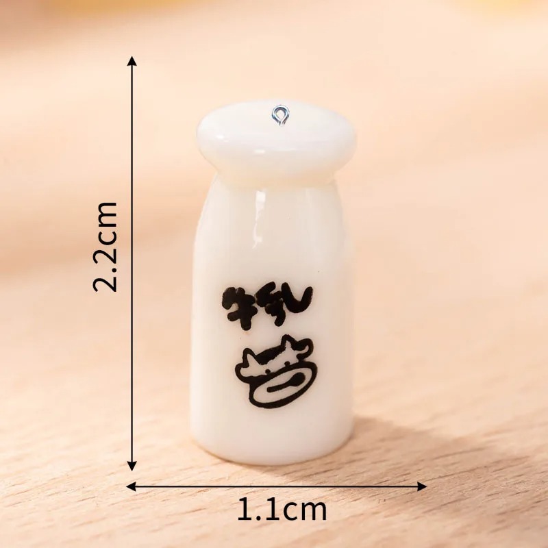 10Pcs 미니 우유 병 수지 매력 펜던트 쥬얼리 만들 - Resin Craft Projects 리뷰 및 가격