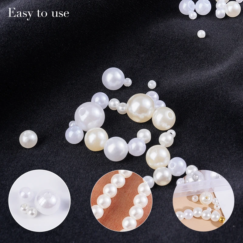 800개 인조 진주 레진 비즈 키트 라운드 진주 비즈  - Resin Jewelry Kit 리뷰 및 가격