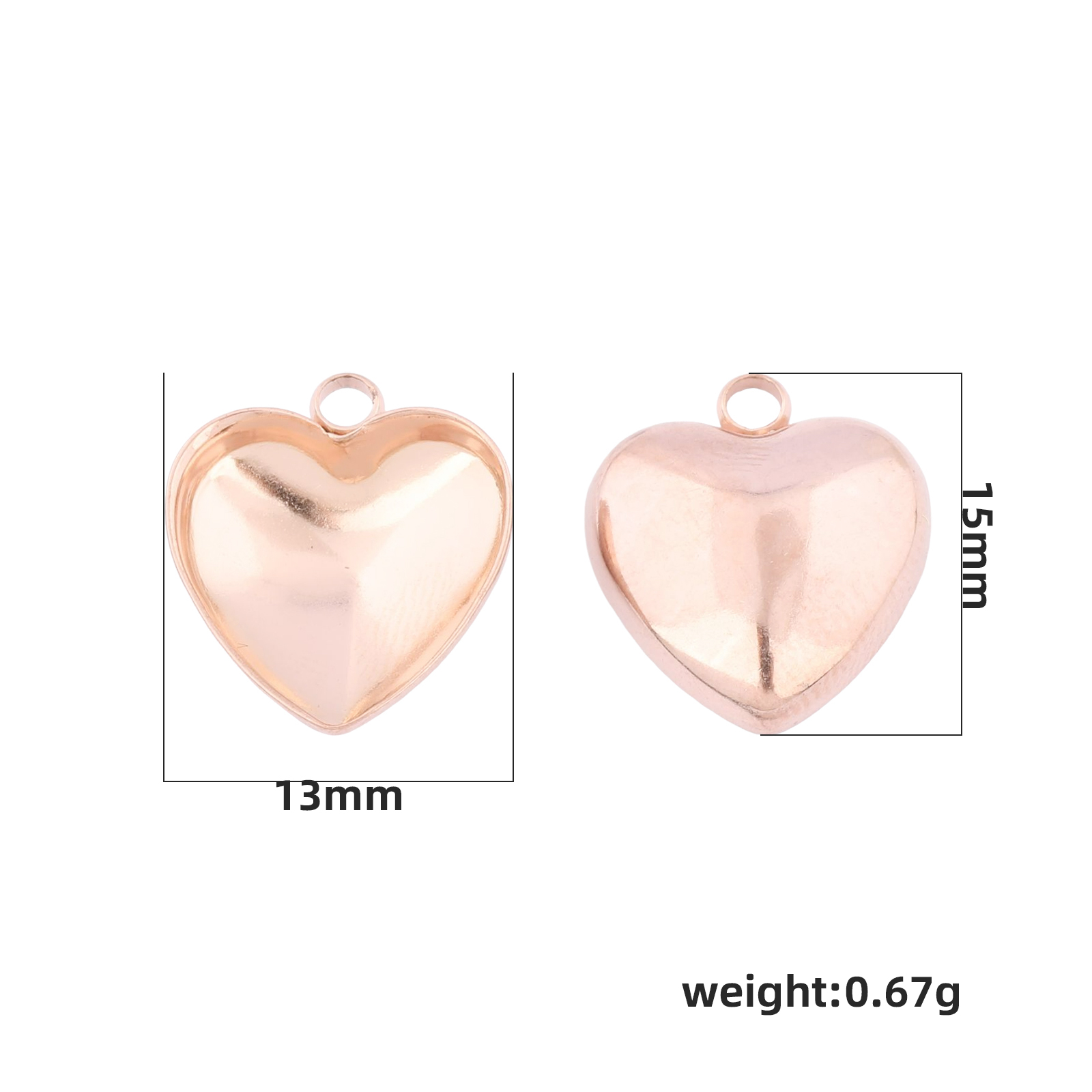20개 스테인리스 스틸 12mm 하트 포인트백 카보숑  - Bezels Set Pendant 리뷰 및 가격