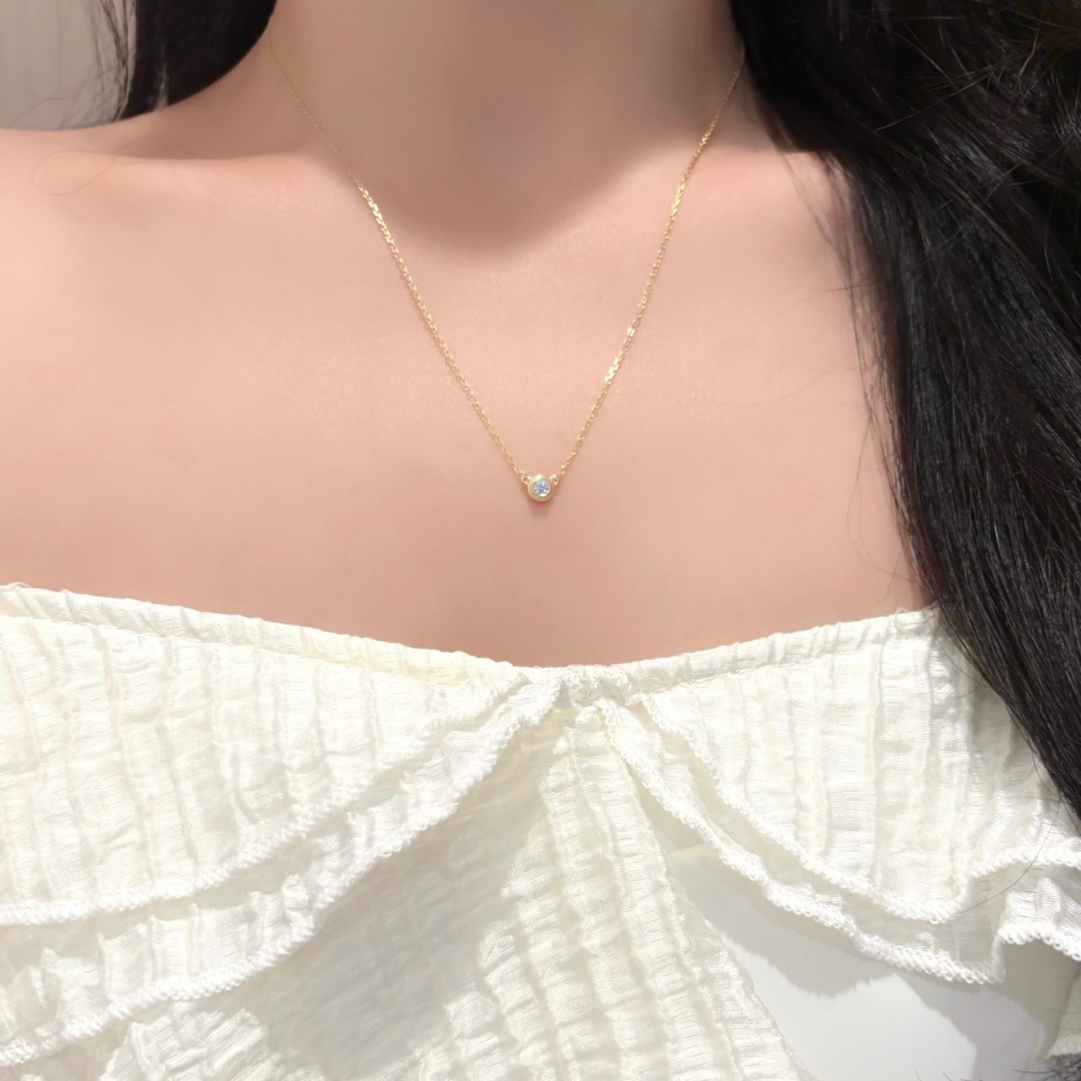 S925 스털링 실버 모이사나이트 베젤 세팅 펜던트 목 - Bezels Set Pendant 리뷰 및 가격