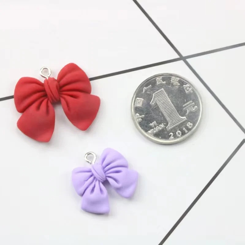 10pcs 20*15MM 귀여운 3D 활 매듭 수지 참 - Flower Preservation Resin 리뷰 및 가격