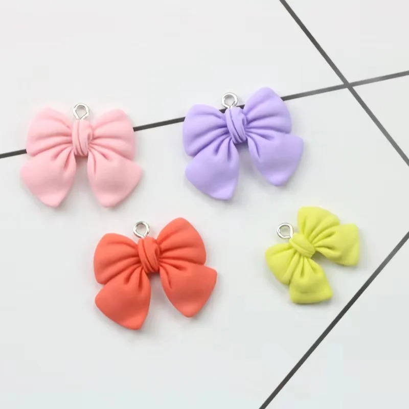 10pcs 20*15MM 귀여운 3D 활 매듭 수지 참 - Flower Preservation Resin 리뷰 및 가격