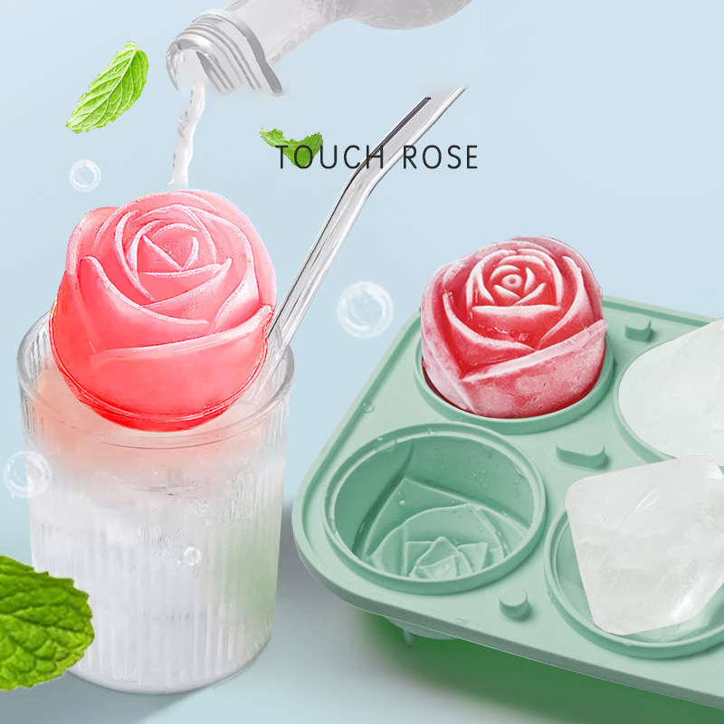 3D 로즈 다이아몬드 라운드 아이스 큐브 금형 4/6  - Coaster Mold Round 리뷰 및 가격