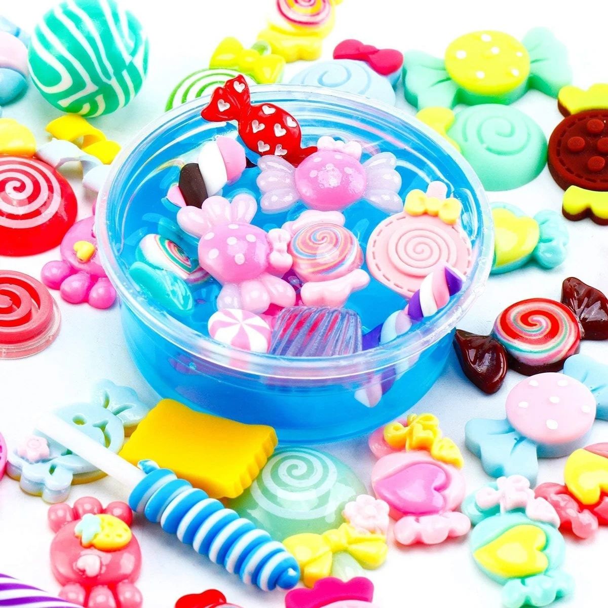 30pcs 무작위 캔디 점액 매력 귀여운 세트 혼합 수 - Resin Jewelry Kit 리뷰 및 가격