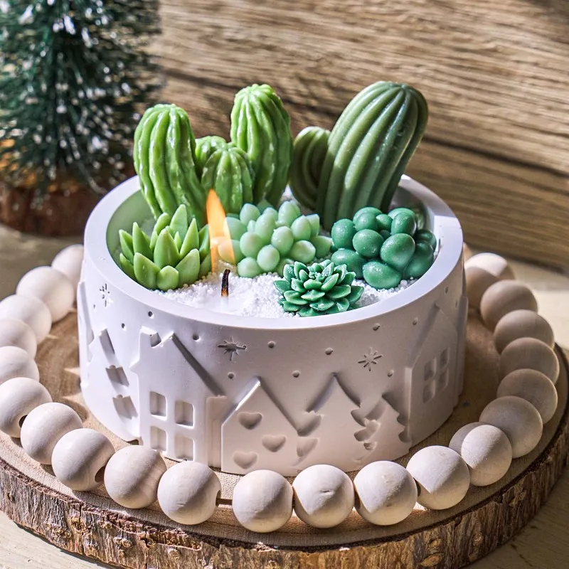릴리프 하우스 볼 실리콘 몰드 DIY 원형 향초 받침대 - Coaster Mold Round 리뷰 및 가격