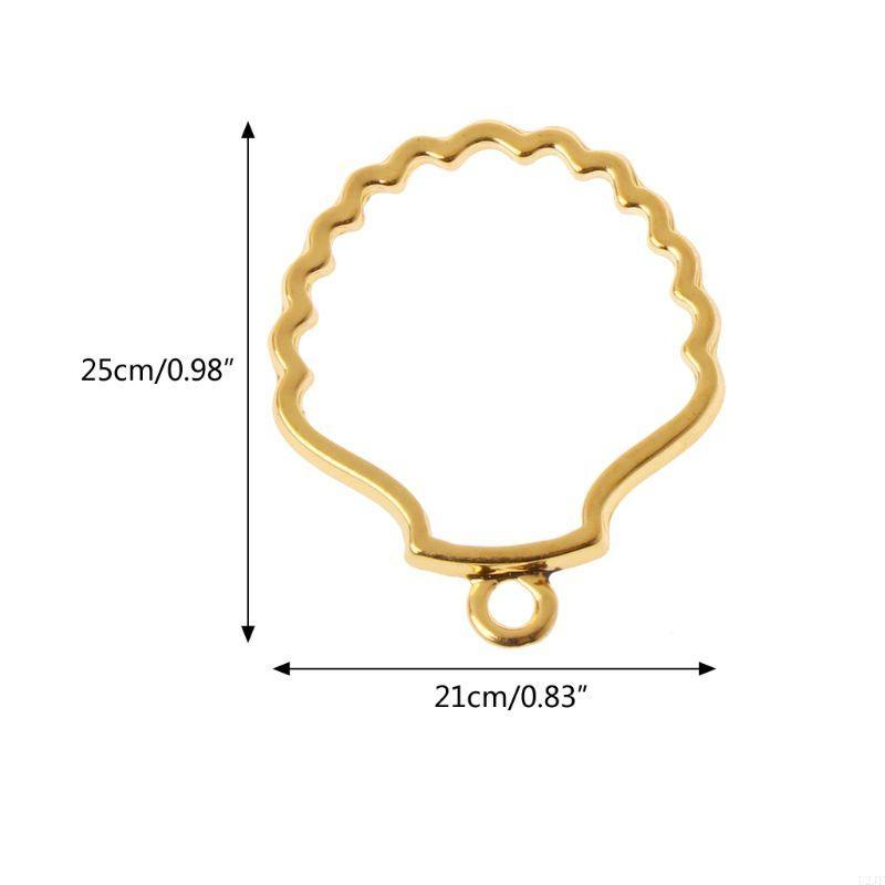 쉘 빈 프레임 중공 오픈 베젤 커넥터 참용 5개 DIY - Bezels Set Pendant 리뷰 및 가격