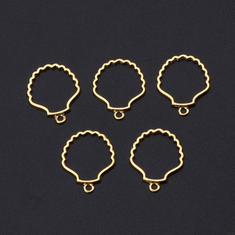 쉘 빈 프레임 중공 오픈 베젤 커넥터 참용 5개 DIY - Bezels Set Pendant 리뷰 및 가격