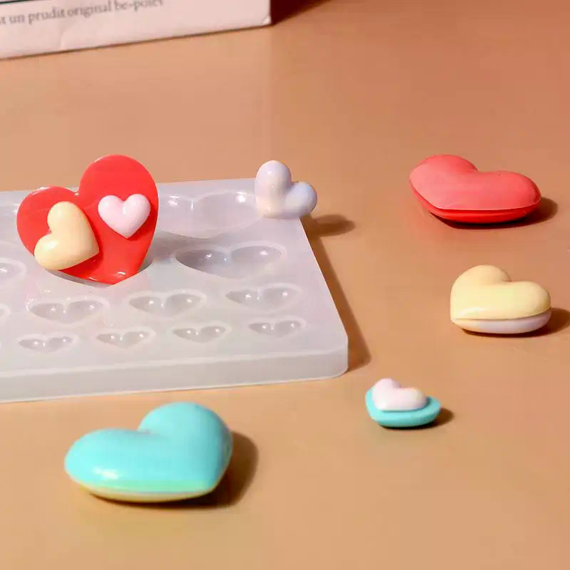 실리콘 몰드 하트 모양 펜던트 3 사이즈 케이스 수지  - Resin Craft Workshop 리뷰 및 가격