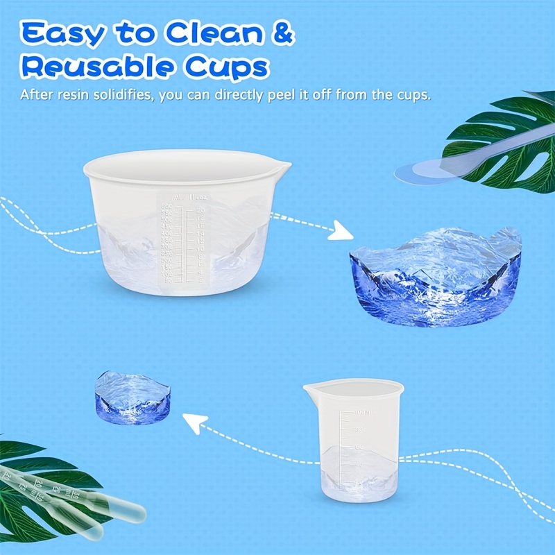 실리콘 레진 혼합용 계량컵, 레진 재료용, 600ml/ - Mixing Cup Silicone 리뷰 및 가격