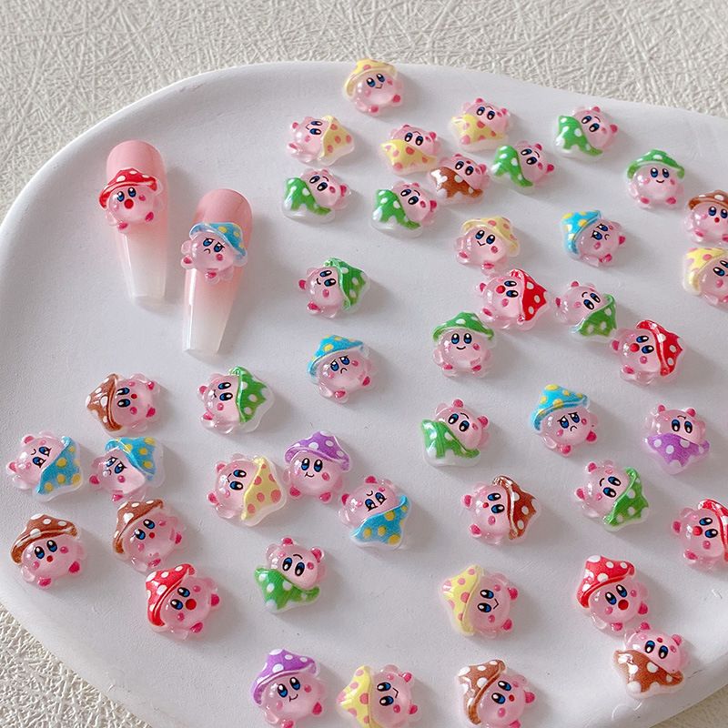 2/10/20pcs 커비 네일 참 3D 수지 귀여운 만 - Resin Crafts 리뷰 및 가격