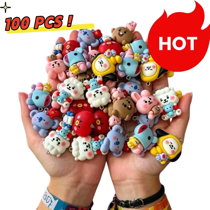 7pcs BT21 수지 만화 참 DIY 액세서리 공예  - Resin Craft Projects 리뷰 및 가격