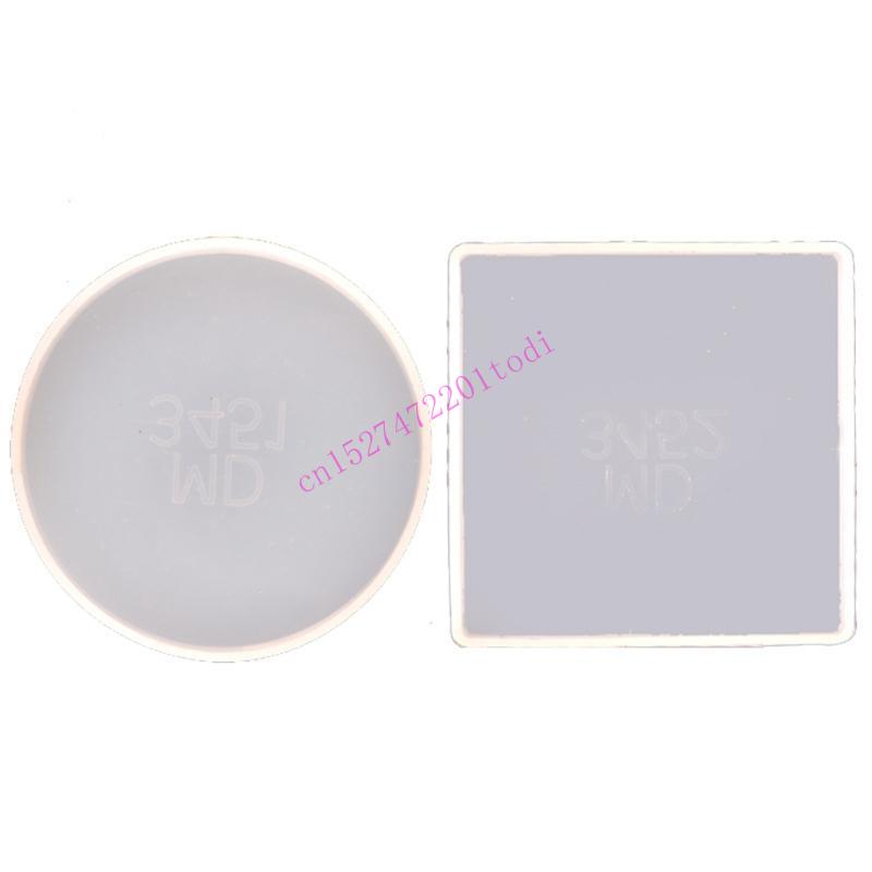 2Pcs 라운드 스퀘어 코스터 수지 금형 키트 Geod - Geode Mold Silicone 리뷰 및 가격