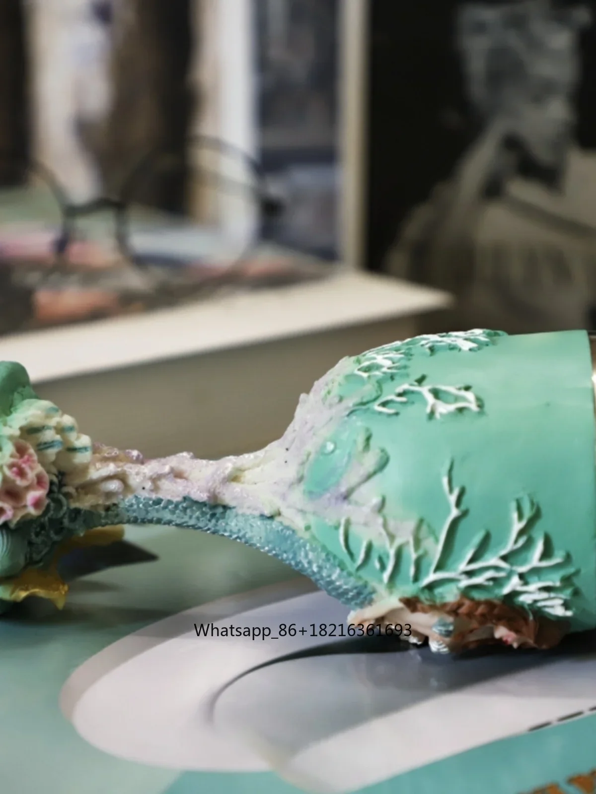 3D 조각 인어 손으로 그린 공예 고블릿 레진 창의적인 - Resin Crafts 리뷰 및 가격
