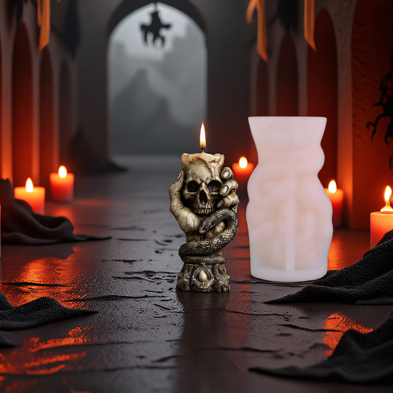 할로윈 해골 향초 실리콘 몰드 뱀 손 모양 캔들 몰드  - Resin Craft Workshop 리뷰 및 가격