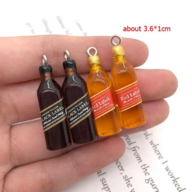 10Pcs 작은 와인 바 병 수지 참 DIY 귀걸이 액 - Resin Craft Projects 리뷰 및 가격