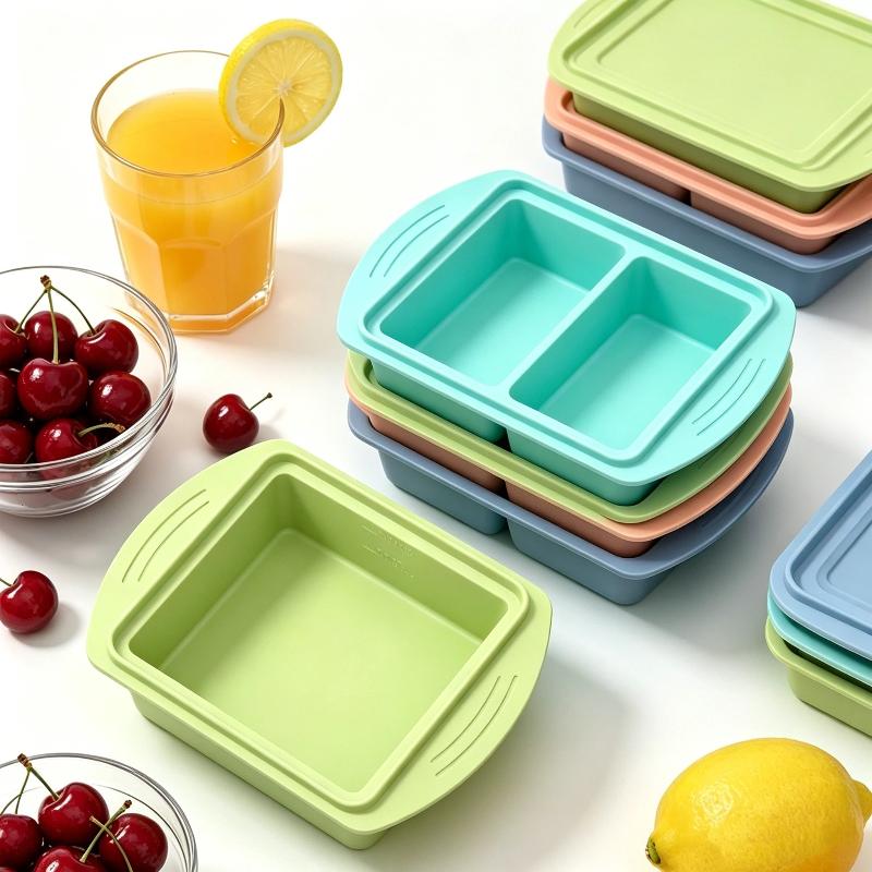 새로운 실리콘 뚜껑付き 트레이, 여름 음료용 싱글/더블 - Silicone Mold Tray 리뷰 및 가격