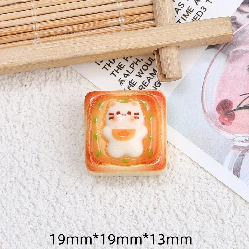 10개 귀여운 고양이 토스트 빵 레진 참 장식품 사랑스 - Resin Craft Projects 리뷰 및 가격