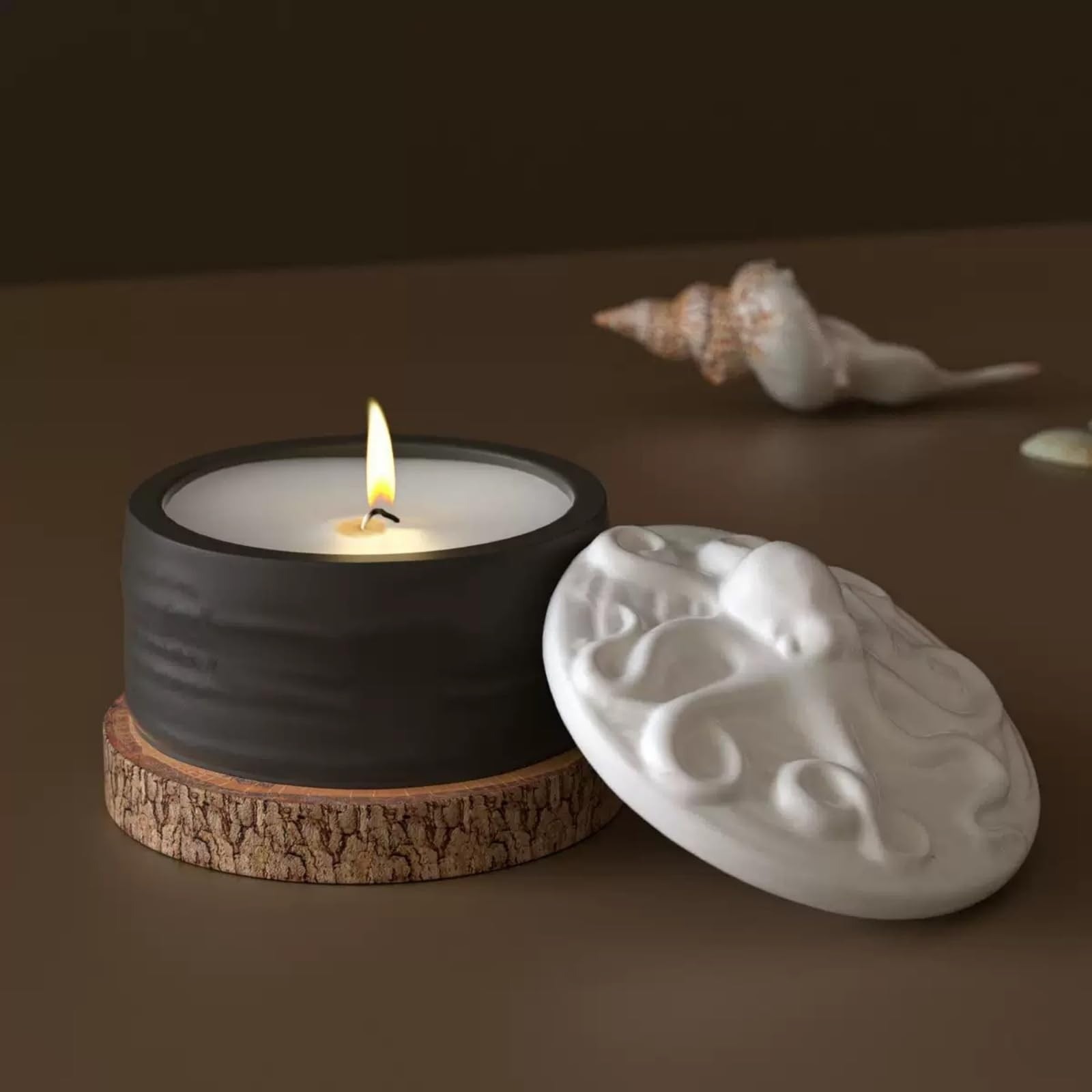 문어 뚜껑 양초 용기 실리콘 몰드 세트 웨이브 텍스처  - Resin Ocean Wave Mold 리뷰 및 가격