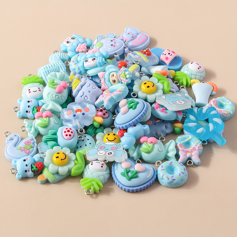 혼합 10pcs 수지 다채로운 심장 꽃 동물 무지개 매 - Flower Preservation Resin 리뷰 및 가격