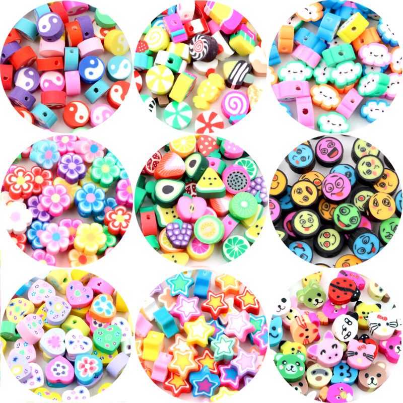 50pcs 10mm 혼합 색상 과일 꽃 동물 모양 점토 - Flower Preservation Resin 리뷰 및 가격